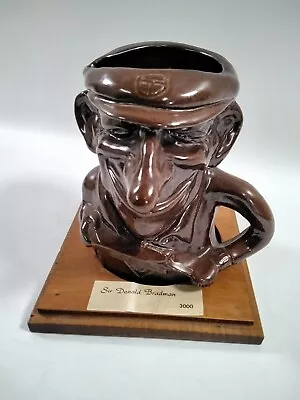 Buy Bendigo Pottery Toby Jug Style Limited  Edition Sirdon Bradman (Boxed) • 35£