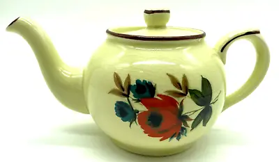 Buy Vintage Arthur Wood Yellow Floral Red Rose Teapot England 5471 • 23.70£