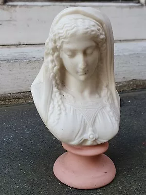 Buy Vintage Antique Parian Bust Of The Virgin Mary Catholic Figurine Figurines (b) • 29.95£