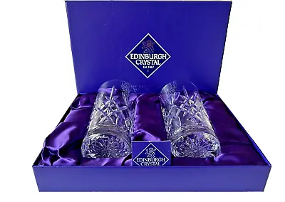 Buy Edinburgh Crystal  Lomond  2 X Highball Glasses   Boxed • 40£