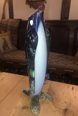 Buy Vintage Murano Glass Penguin Stem Vase . 12 “ Tall Approx .House Clearance • 15£