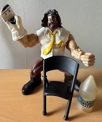 Buy Mankind WWF Maximum Sweat 3 Figure + Water Bottle | WWE | 1999 | JAKKS Pacific • 32.99£