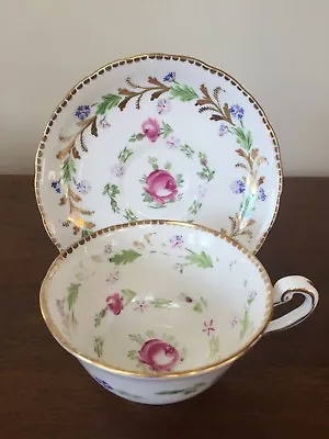 Buy New Chelsea Staffs Royal Chelsea Enameled Rose Footed Cup & Saucer ~ Set Of 4 • 144.07£
