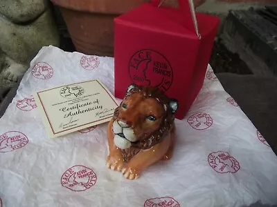 Buy Kevin Francis Face Pot Trinket Box Aslan Big Cat Lion Retired Limited Edition • 30£