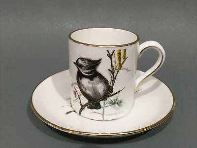 Buy Spode Hammersley Bone China Birds Coffee Cup & Saucer “ Crested Tit “ • 24.95£