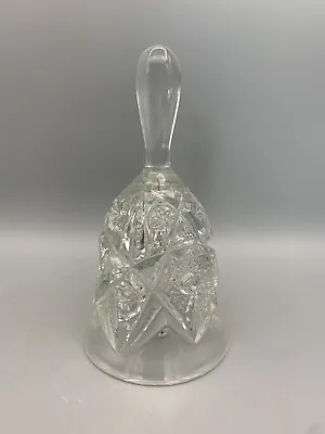 Buy Vintage Imperial Clear Glass Collector's Crystal Bell • 4.82£