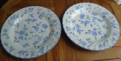 Buy BHS Bristol Blue Floral Dinner Plate X 2 • 10£