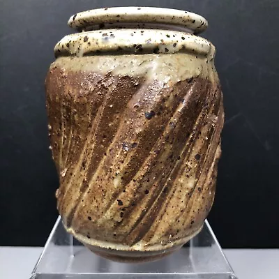 Buy William Norman Canadian Potter Altered Stoneware Vase No Damage C. 1969 #1388 • 40£