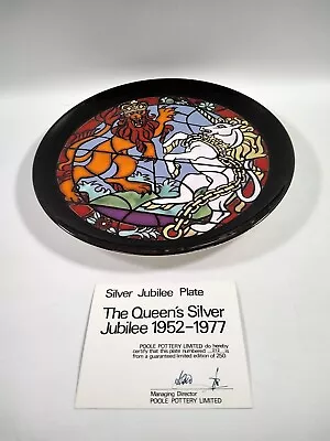 Buy Pool Pottery Limited Edition,  Queens Silver Jubilee Plate, 1952-1977 • 15£