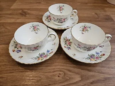 Buy 3x MINTON MARLOW CUPS AND SAUCERS. • 18£
