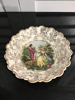 Buy Vintage James Kent Longton ROMANCE  Pattern Plate Gold Trim Made In England • 17.08£