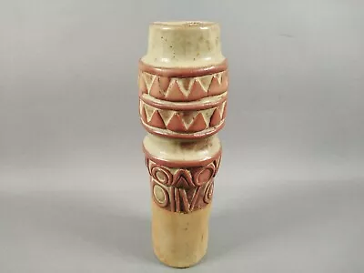 Buy Vintage Louis Hudson Mid Century Studio Pottery Vase ~ Retro Geometric Design  • 20£