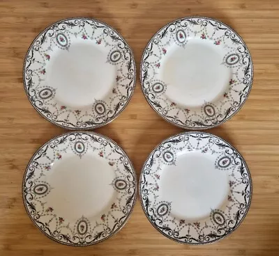 Buy Shelley England Bone China Plates Festoon RARE Early Vintage Art Deco Pattern • 65£