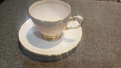 Buy VINTAGE TUSCAN DEMITASSE CUP AND  SAUCER MADE IN ENGLAND BONE CHINA Pink Gold • 20.48£