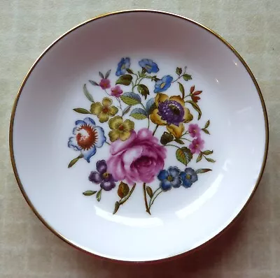 Buy Vintage Royal Worcester Fine Bone China Floral Plate / Dish - Trinket / Pins • 1.45£