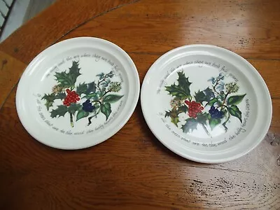 Buy 2 Portmeirion The Holly And The Ivy Plate 8  1/2 ” • 8£