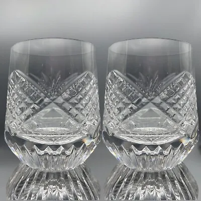 Buy Tyrone Lead Crystal Slieve Donard Cut Glass Flat Whisky Tumbler 6 Oz. • 47.42£