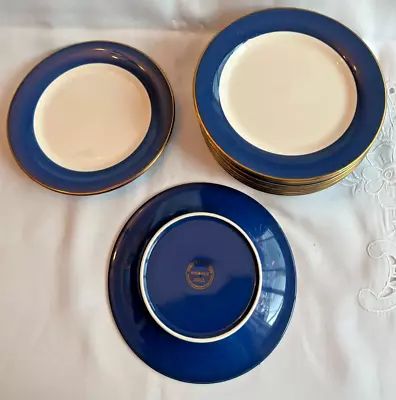 Buy 9 X Hornsea Pottery Regency Blue 7  Side Plates • 25£
