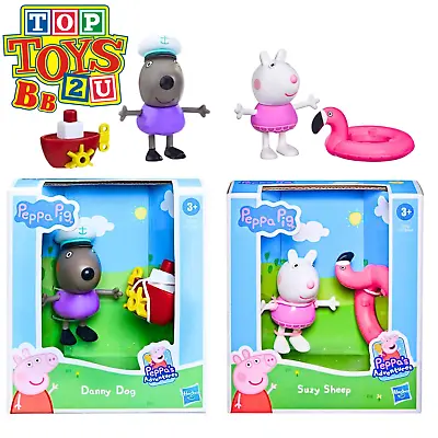 Buy PeppaPig - 3  8cm Articulated Figure & Accessory - Danny Dog & Suzy Sheep 2 Pack • 10.95£