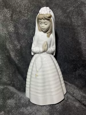Buy Nao Lladro Porcelain Figure Holy Communion Girl With Rosary C1982 Model 0236 • 16£