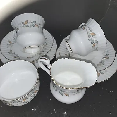 Buy Vintage Two Sets Of  Trio Cup Tea Set &sugar /milk Jug Paragon Fine  Bone China • 10£