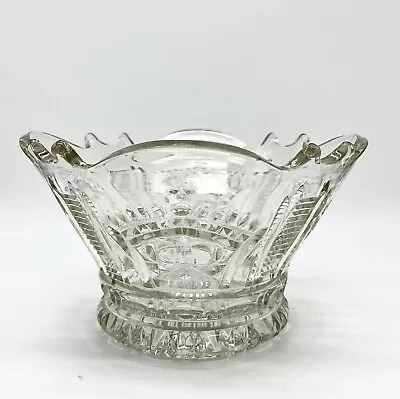Buy Rare! Coronation Crown Shaped Crystal Fruit Bowl Serving Candy Dish Art Deco • 23.68£