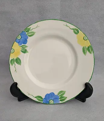 Buy Vintage Grindley Small Round Plate.  Cream With Green/yellow/blue Flower Design • 5£