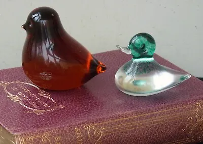 Buy Wedgwood Studio Art Glass Paperweights Bird Duck • 19.99£