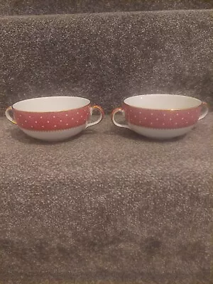 Buy Ridgway, Conway, Pink, Handled Soup Bowl X 2 • 8£