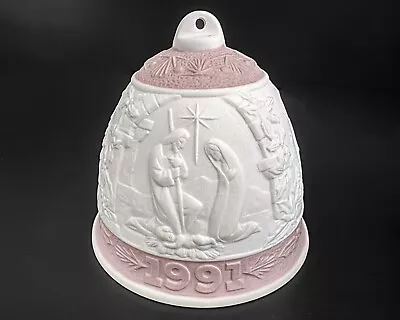 Buy Lladro 1991 Pink Baby Jesus Nativity Scene Christmas Ornament Bell • 14.21£