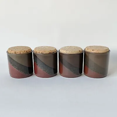 Buy Set Of Four 4x Vintage Stoneware Storage Jars / Canisters Circa 1970s • 22£