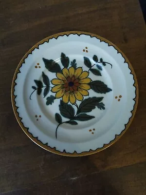 Buy Vintage Royal Gouda Pottery Side/tea Plate 6  Wide Yellow Flower  • 15£