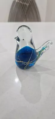 Buy Mdina Glass Bird Sculpture Paperweight Blue • 6£
