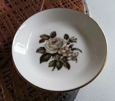 Buy Royal Worcester Floral Fine Bone China Pin Trinket Dish Small Plate C51 - Rare • 4.99£