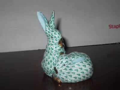 Buy Herend - Bunny / Rabbit Pair -  Light Green Fishnet #5226 No Box • 218.51£