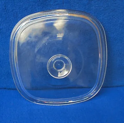 Buy Vintage Square Corning Ware -  PYREX - Clear Glass Lid A 9 C • 8.49£