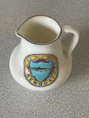 Buy Arcadian Crested China Model - Water / Milk  Jug C.1918 Arms Of Newquay Cornwall • 2.49£