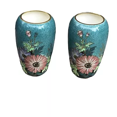 Buy Royal Winton Grimwades Vintage Floral Chintz Teal Vases - A Pair  • 162.89£