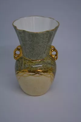 Buy Royal Tara Hand Painted Bridie McHugh Bone China Green Marble Urn Vase Ireland • 72.04£
