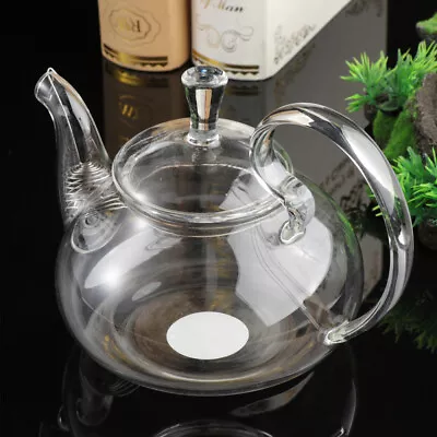 Buy Clear Glass Teapot 600ml Tea Kettle Vintage Chinese Kungfu Teaware • 17.19£