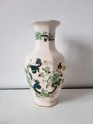 Buy Mason's Chartreuse Vase Cream & Green 10  Decorative Ironstone Made In England • 12£