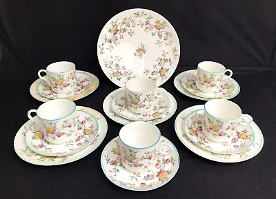 Buy Antique Bone China Hand Painted  Floral  Tea / Coffee Set W Plate 18 Pieces • 19.99£
