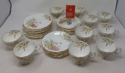 Buy Bell Fine Bone China 10 Teacups And 12 Saucers                           IB3 • 14.50£
