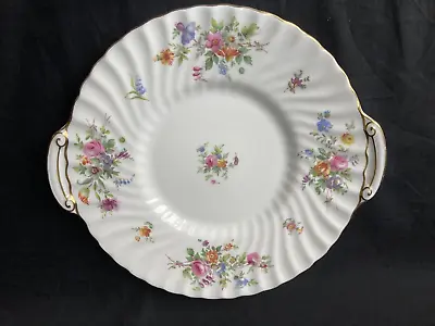 Buy Minton China ,Marlow ,Twin Handled Cake Plate Very Good Condition ,Old Red Mark • 8.99£