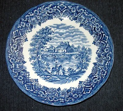Buy Staffordshire England Blue & White HOMELAND By W H Grindley Saucer • 7.57£