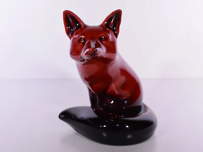 Buy Royal Doulton Red Flambe Fox Charles Noke Signed Seated Animal Figurine Pottery  • 1,000£