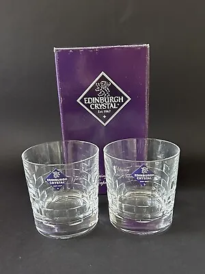 Buy Edinburgh Crystal Skibo Pair Old Fashioned Tumblers Boxed (3) • 20£
