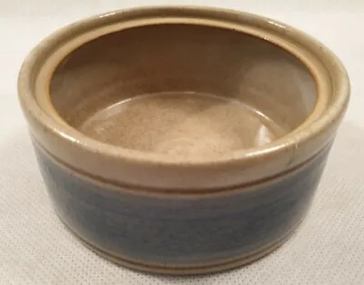 Buy Vintage British Studio Pottery Stoneware Bowl With Blue & Brown Glaze Signed N W • 19.99£