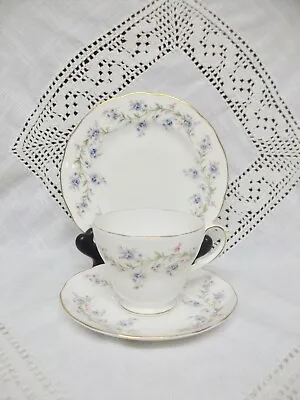 Buy Duchess  Vintage Bone China Tranquility Forget Me Not Trio  • 4.99£