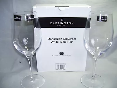 Buy 2 Dartington Crystal Universal White Wine Glasses. New. Boxed. • 6.99£